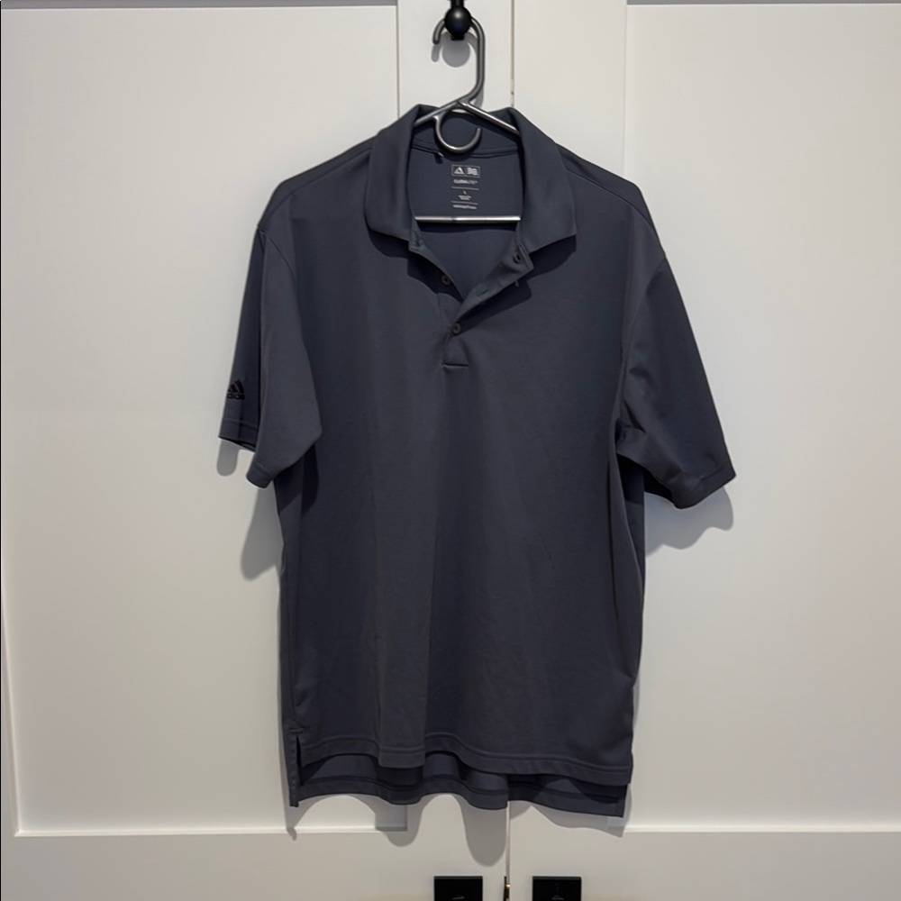 Adidas Men's Dark Gray Polo Golf Shirt